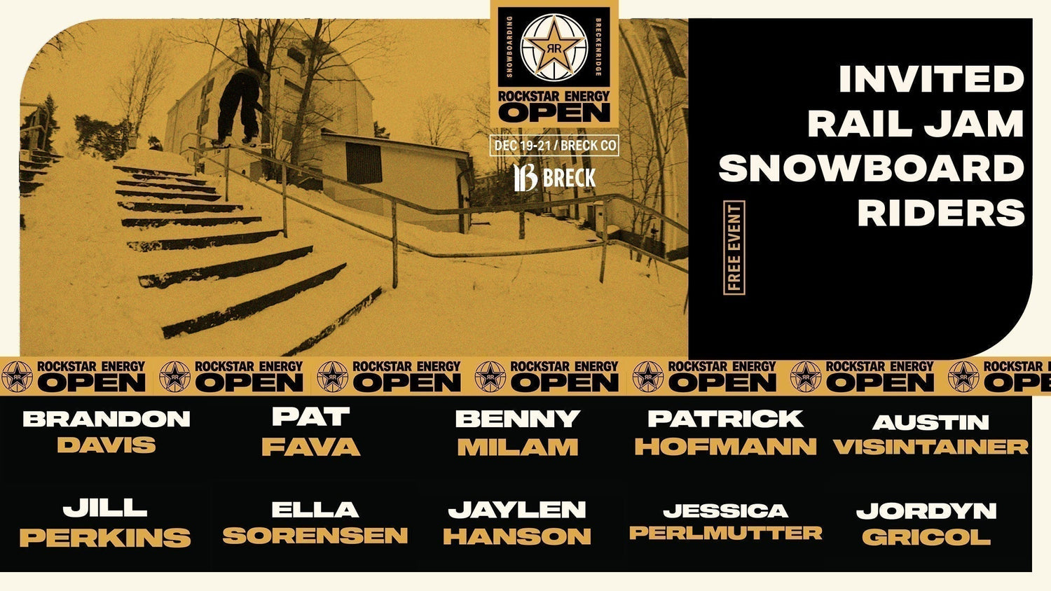 Bonus Round Revealed: RSEO Snow 2025 Full Invited Rail Jam Rider List