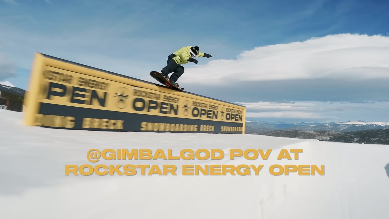 Gimbal God POV: Snowboard Follow Cam at RSEO Breckenridge 2025