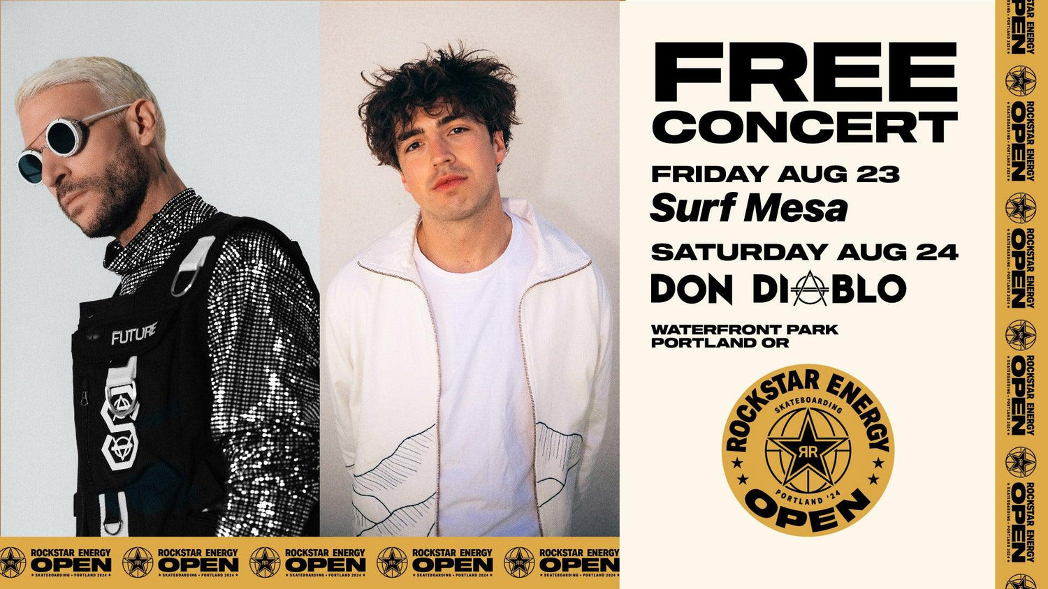 Surf Mesa and Don Diablo to Headline at Rockstar Energy Open 2024