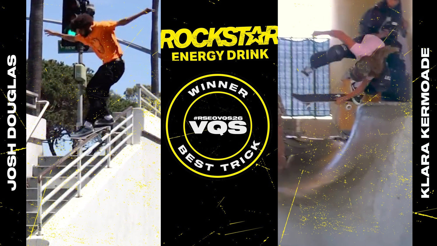 Klara Kermoade and Josh Douglas #RSEOVQS26 Best Trick Winners