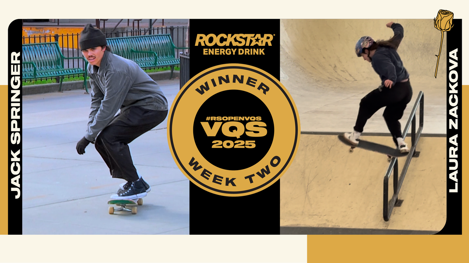 Laura Zackova and Jack Springer RSOPENVQS Winners Week Two